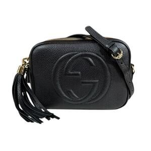 Pre-owned Gucci Small Disco Bag Soho Shoulder Bag, Leather 308364, Black, Wom...